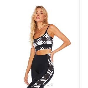 Beach Riot | Eva Sports Bra in Houndstooth